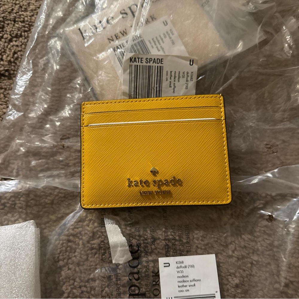 Kate Spade Yellow Card Holder